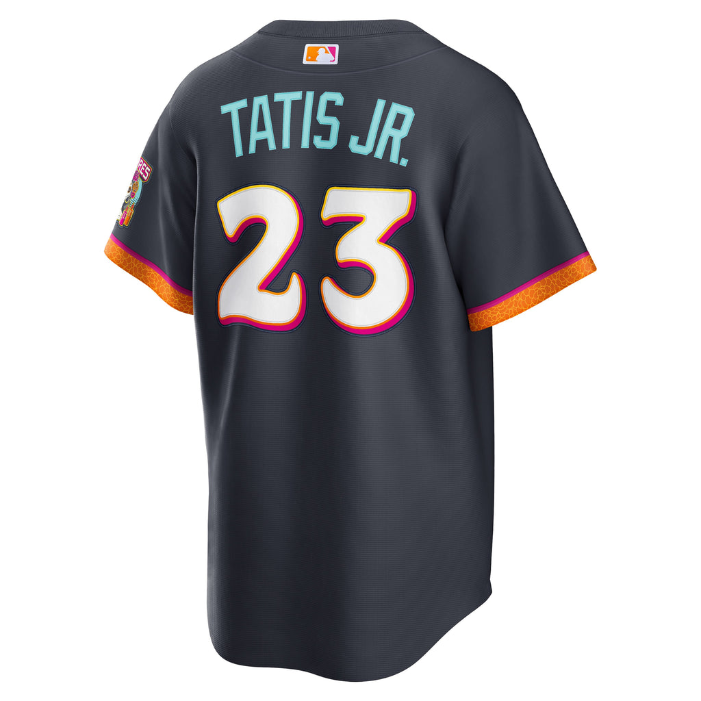 Men's San Diego Padres Fernando Tatis Jr. Nike Obsidian 2026 City Connect Stadium Jersey - 4