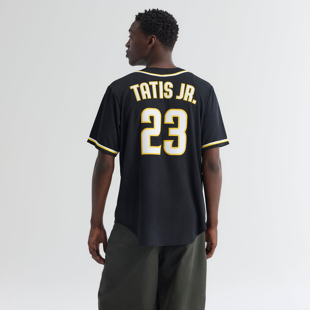 Men's San Diego Padres Fernando Tatis Jr. Nike Fashion Replica Black Out Jersey - 4