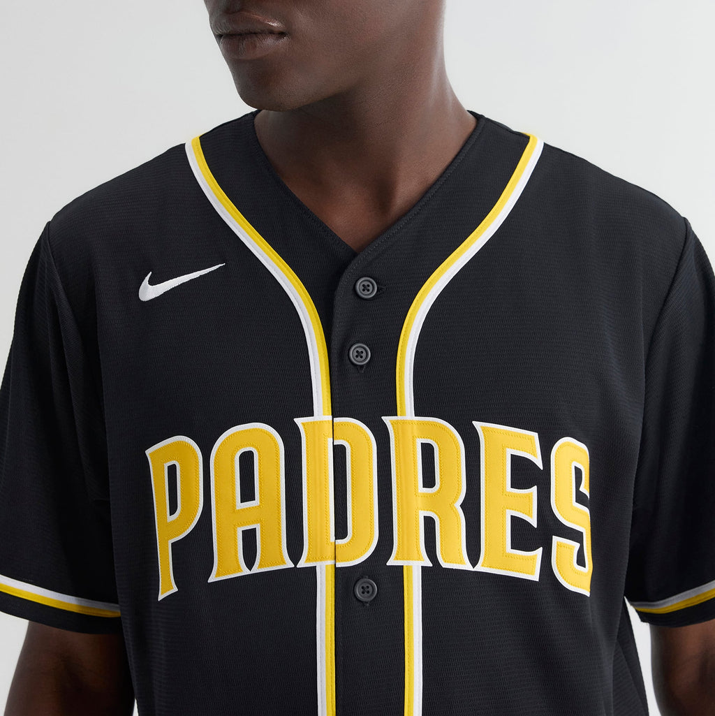 Men's San Diego Padres Fernando Tatis Jr. Nike Fashion Replica Black Out Jersey - 9