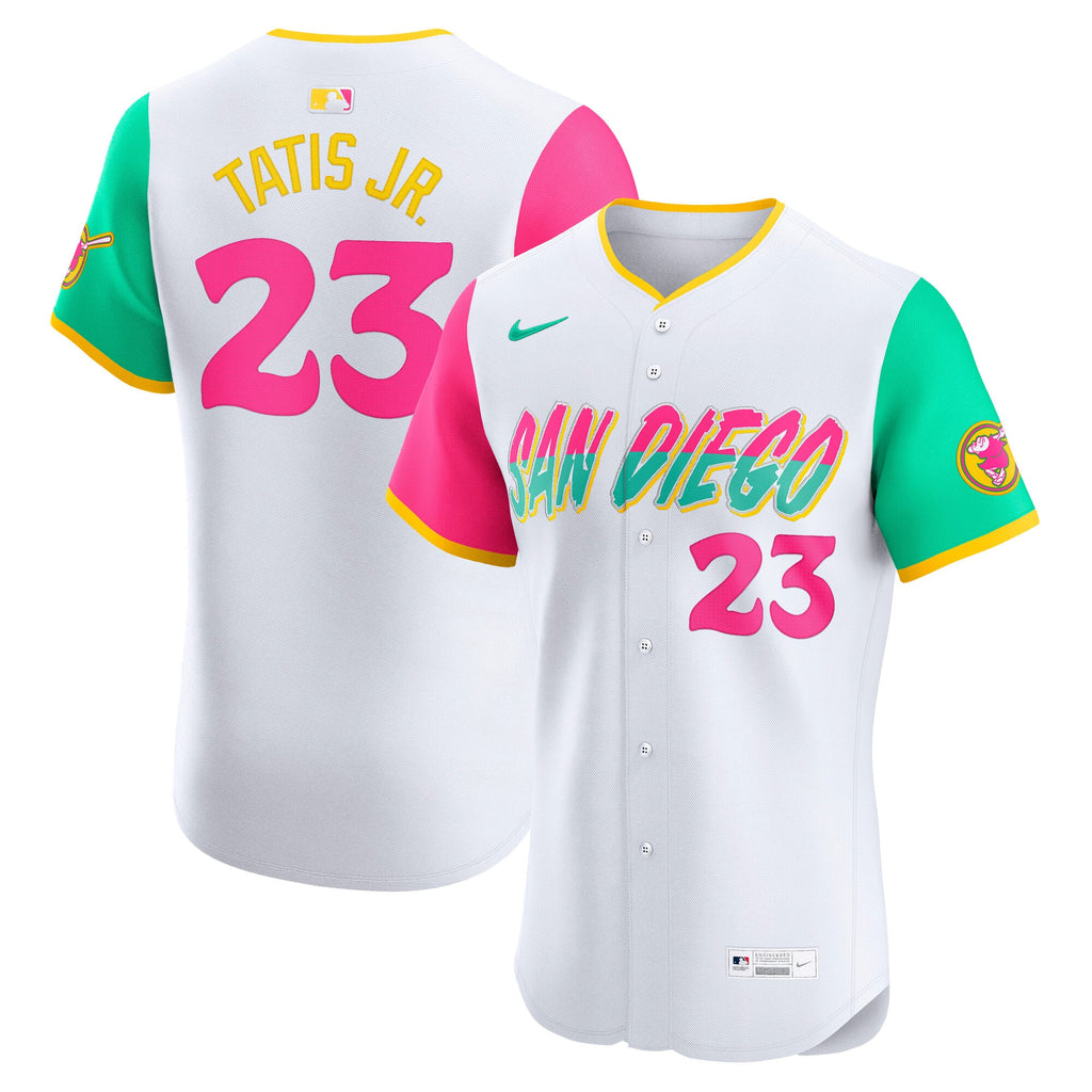 Men's San Diego Padres Fernando Tatis Jr. Nike White City Connect Elite Jersey - 2