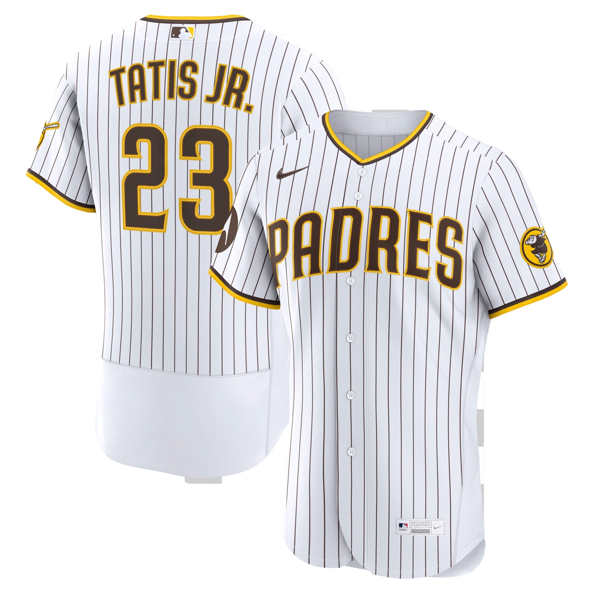 Men's San Diego Padres Fernando Tatis Jr. Nike White Home Authentic Sponsor Patch Jersey - 2