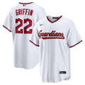 Men's Cleveland Guardians Foster Griffin Nike White Home Replica Jersey