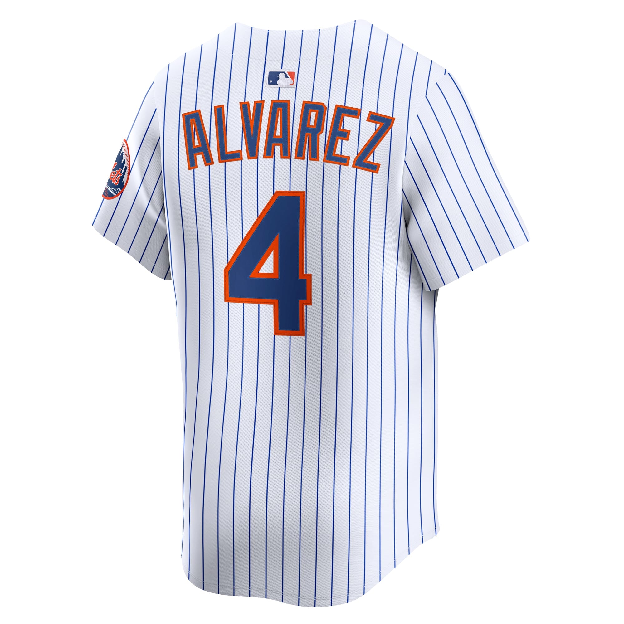 Men's New York Mets Francisco Alvarez Nike White Home Limited Player Jersey - 4