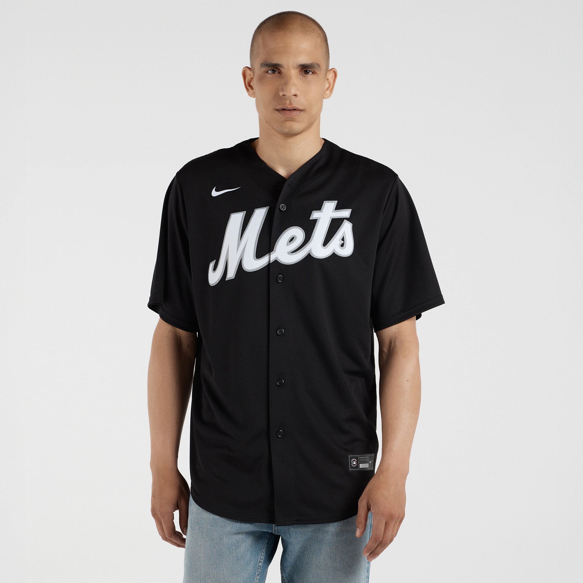 Men's New York Mets Francisco Lindor Nike Black Replica Player Jersey - 2