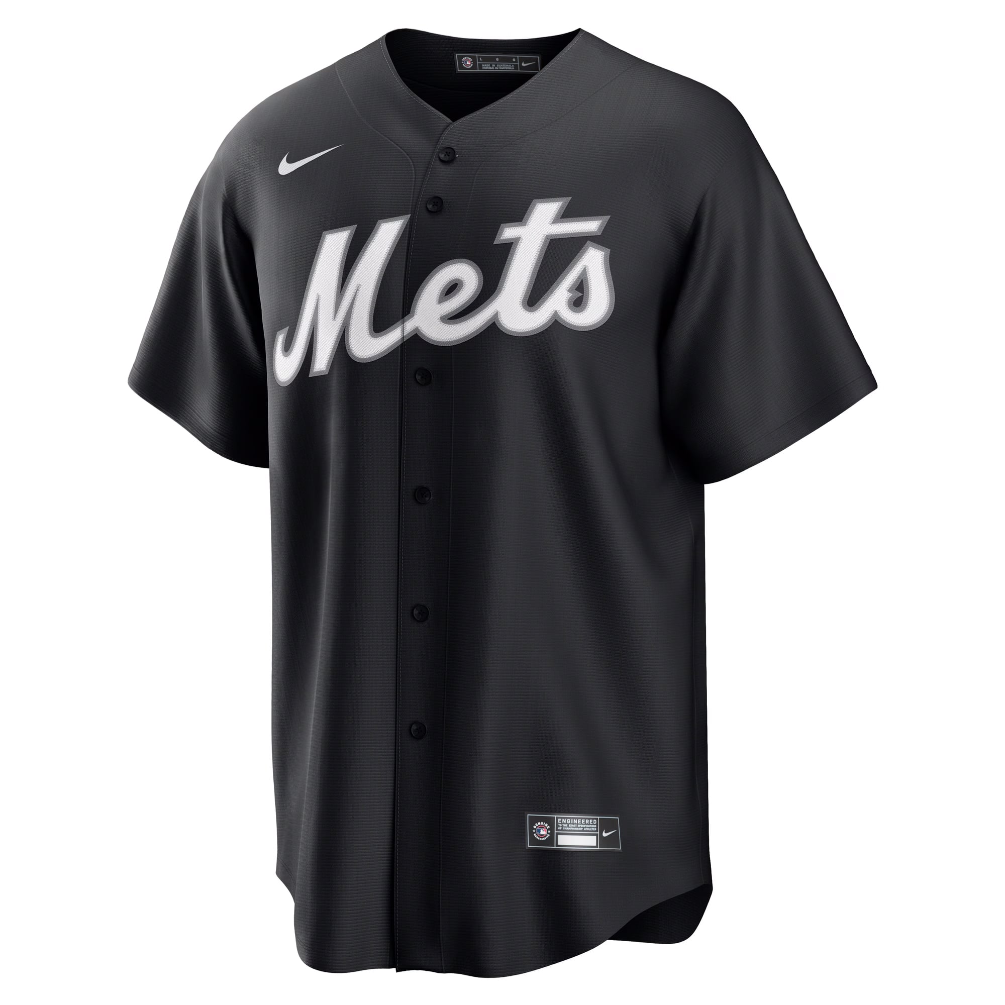 Men's New York Mets Francisco Lindor Nike Black Replica Player Jersey - 5
