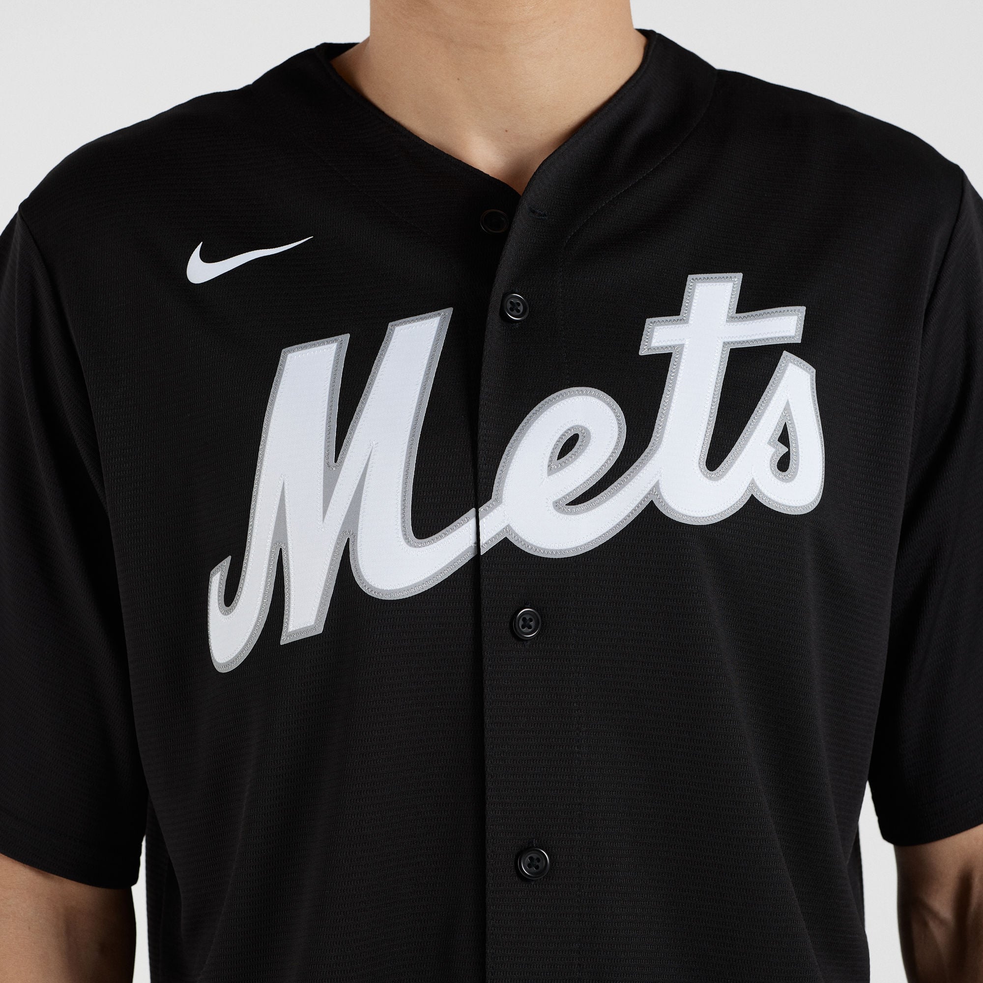 Men's New York Mets Francisco Lindor Nike Black Replica Player Jersey - 8
