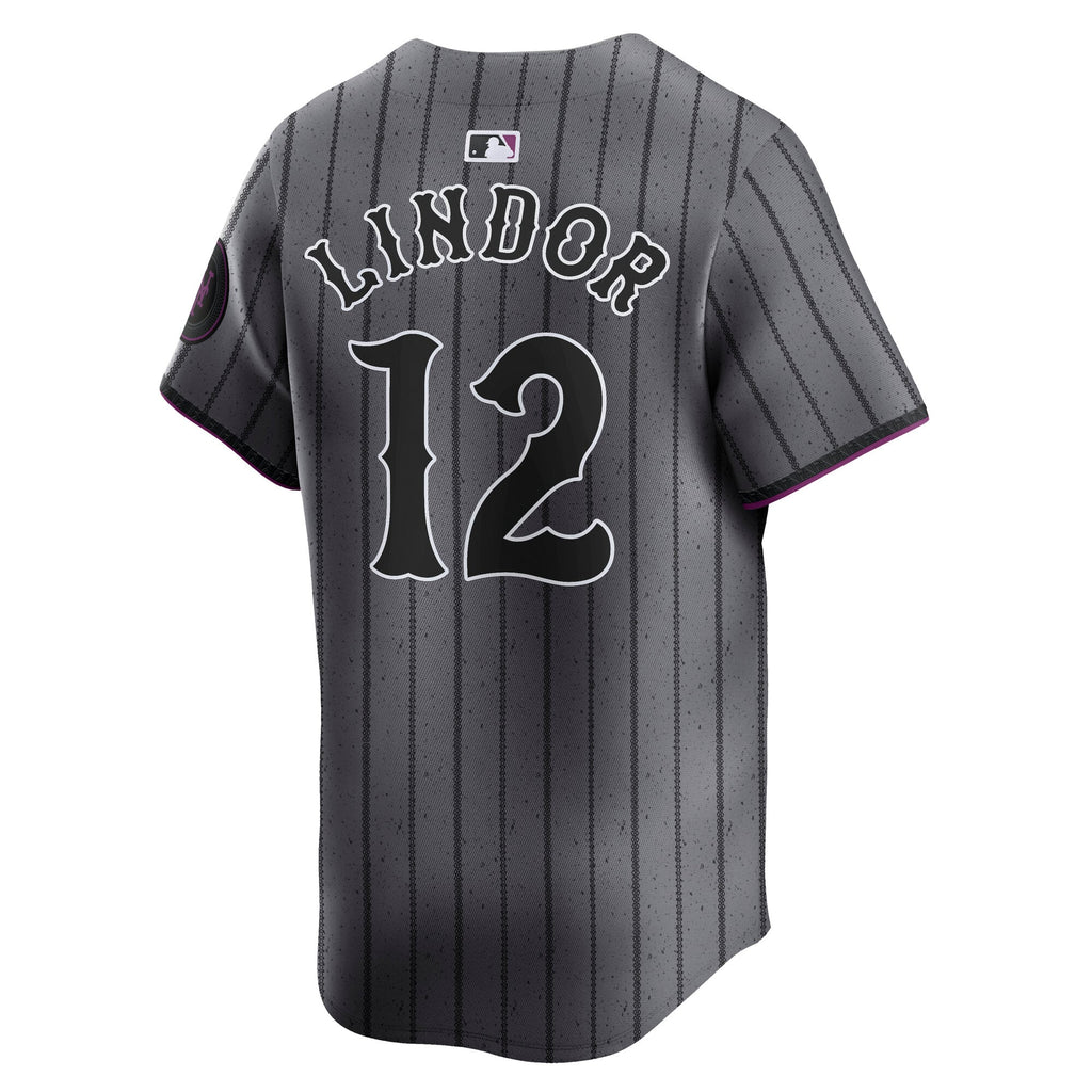 Men's New York Mets Francisco Lindor Nike Gray City Connect Limited Player Jersey - 4