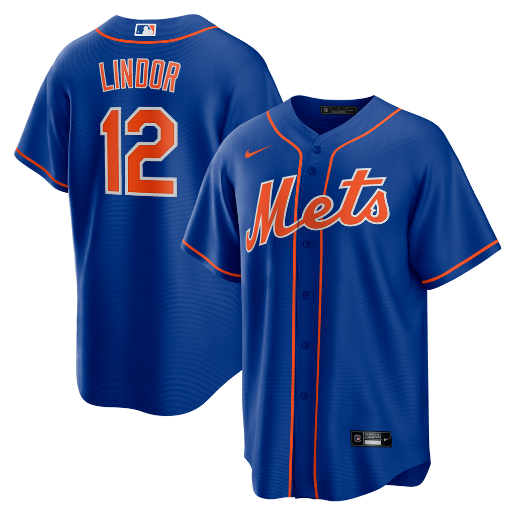 Men's New York Mets Francisco Lindor Nike Royal Alternate Replica Player Jersey - 2