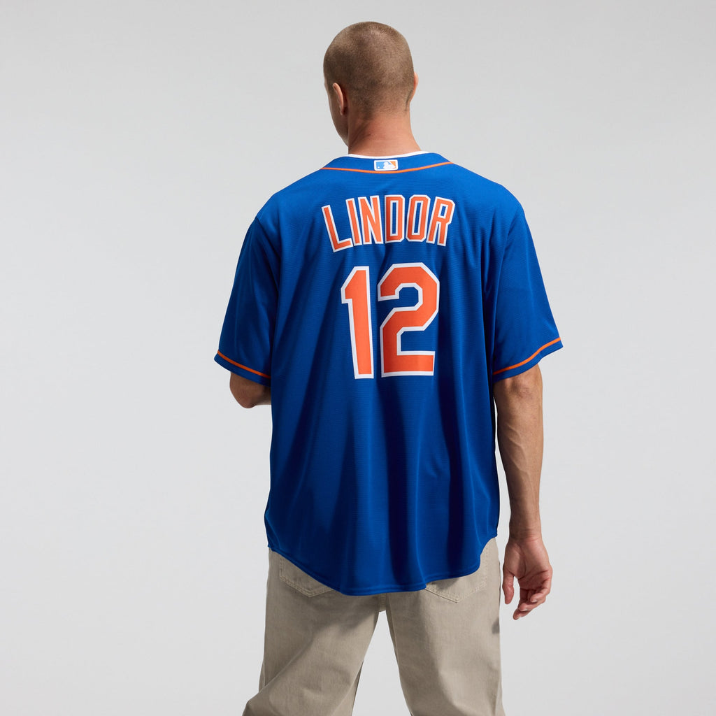 Men's New York Mets Francisco Lindor Nike Royal Alternate Replica Player Jersey - 4