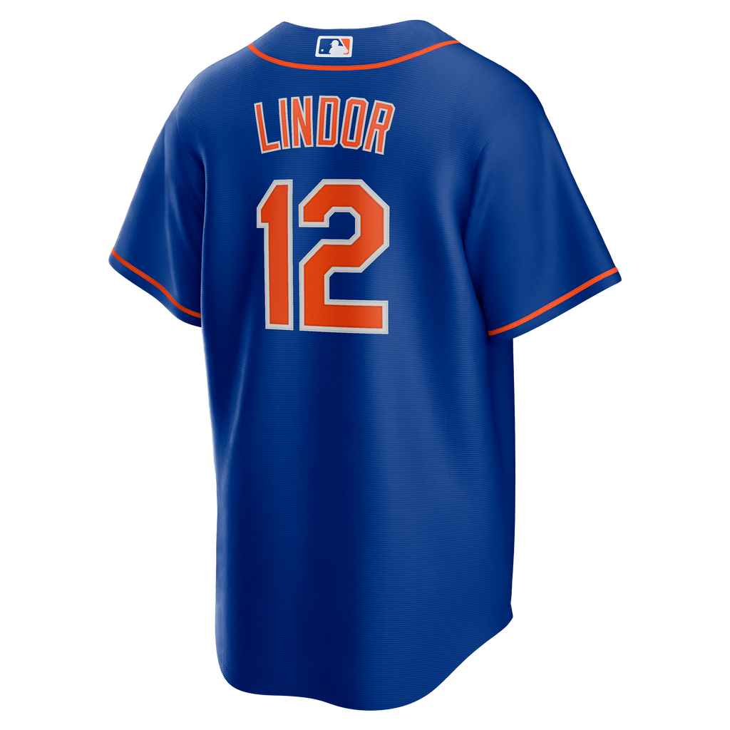 Men's New York Mets Francisco Lindor Nike Royal Alternate Replica Player Jersey - 8