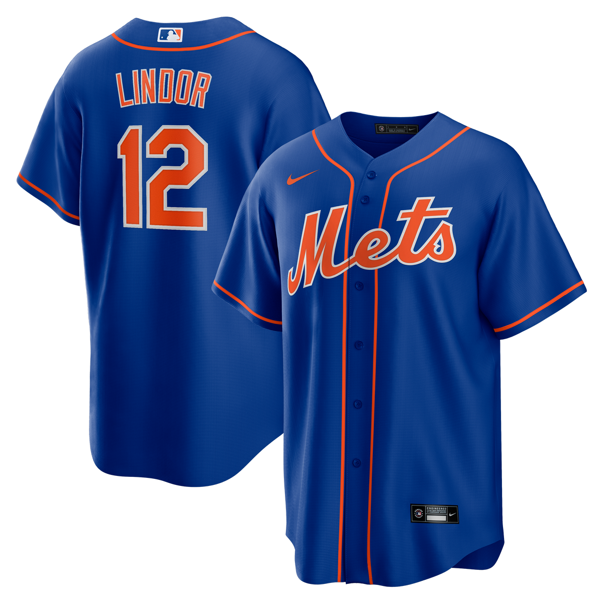 Men's New York Mets Francisco Lindor Nike Royal Alternate Replica Player Jersey