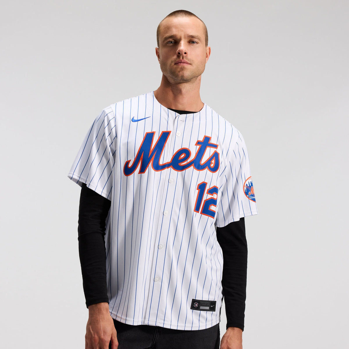 Men's New York Mets Francisco Lindor Nike White Home Limited Jersey - 3