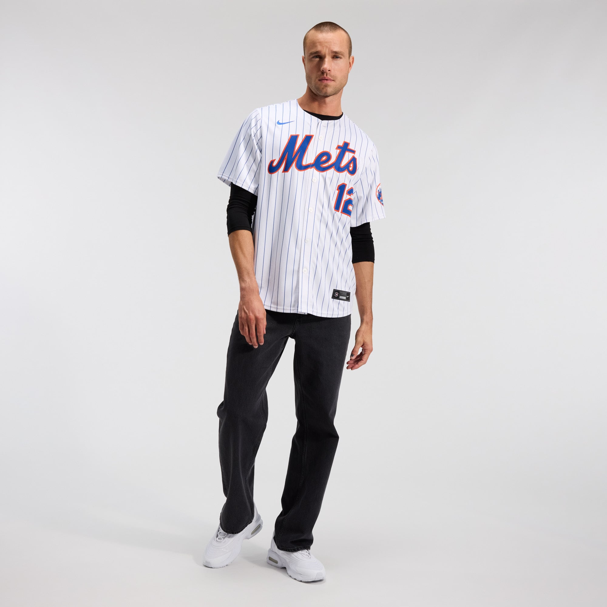Men's New York Mets Francisco Lindor Nike White Home Limited Jersey - 5