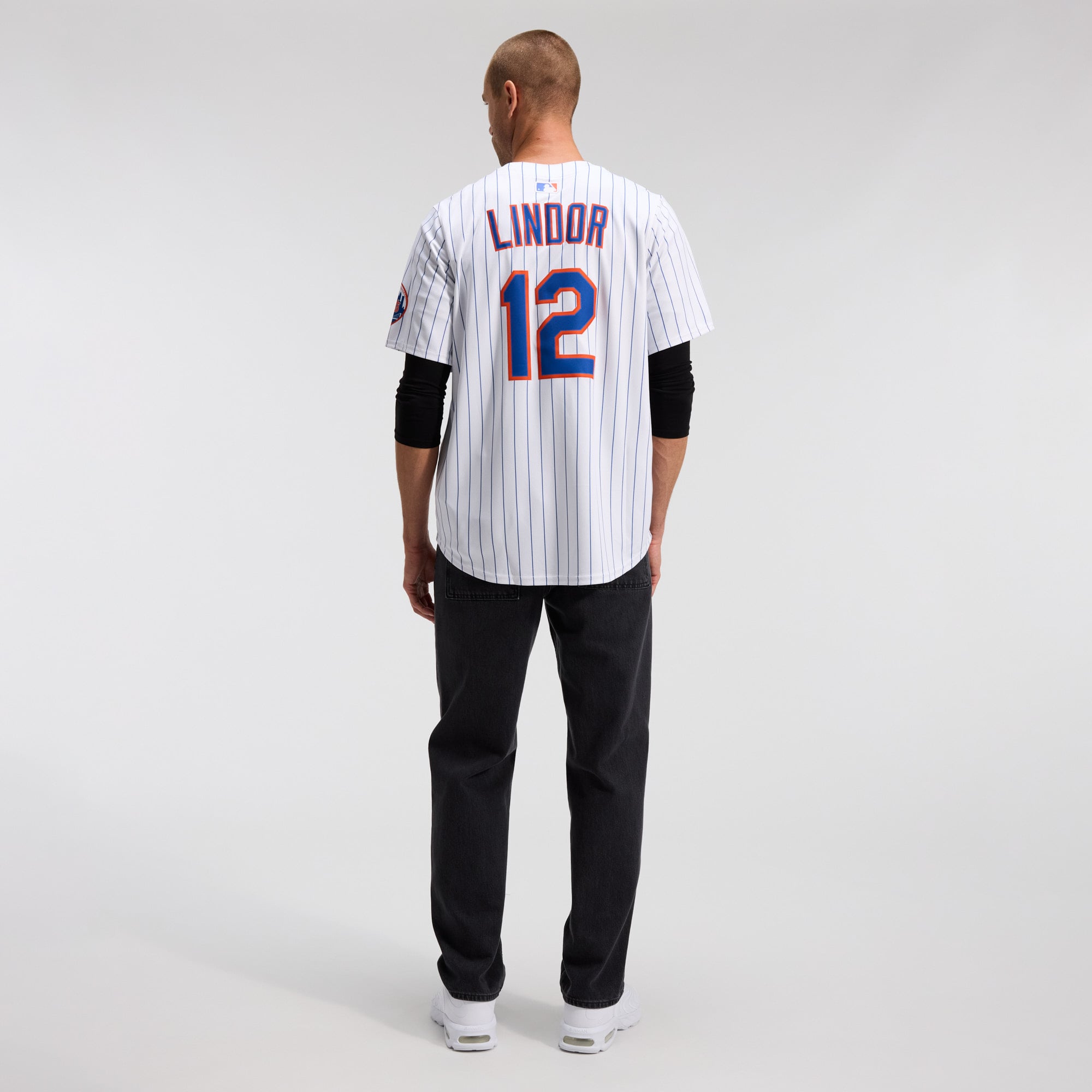 Men's New York Mets Francisco Lindor Nike White Home Limited Jersey - 6
