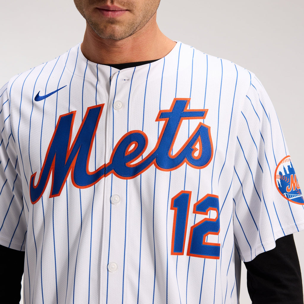 Men's New York Mets Francisco Lindor Nike White Home Limited Jersey - 10