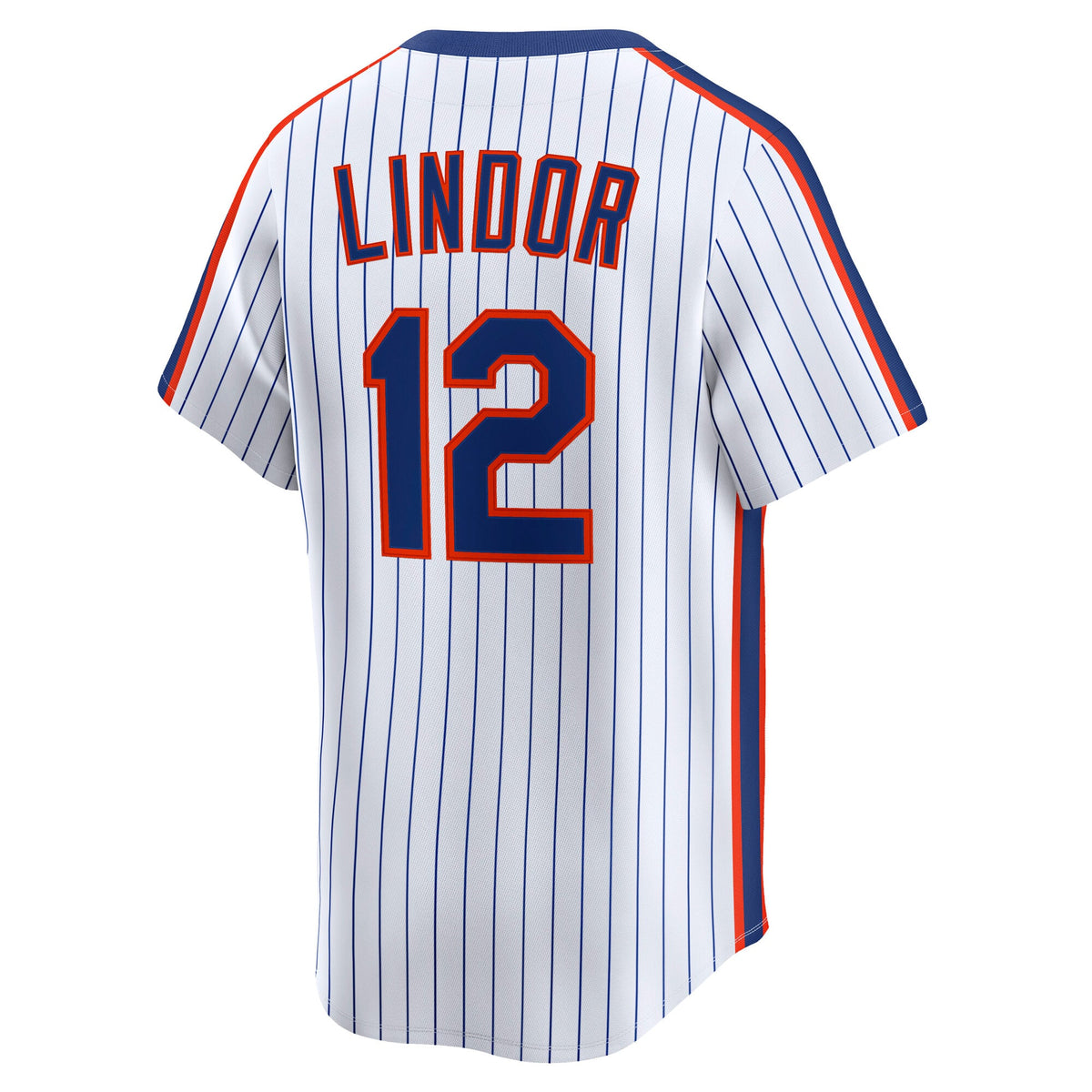 Men's New York Mets Francisco Lindor Nike White Throwback Cooperstown Collection Limited Jersey - 4