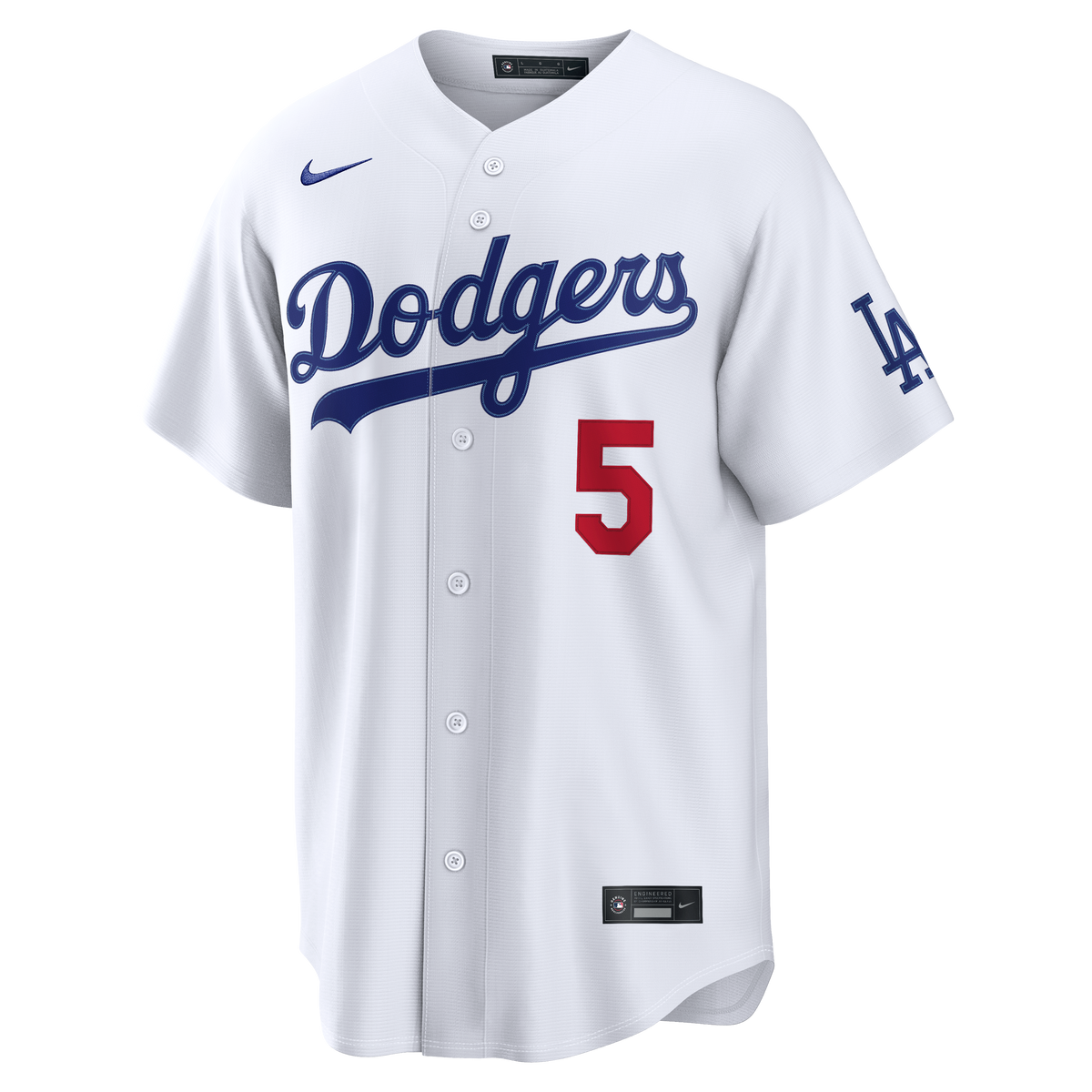 Men's Los Angeles Dodgers Freddie Freeman Nike White Home Stadium Jersey - 3