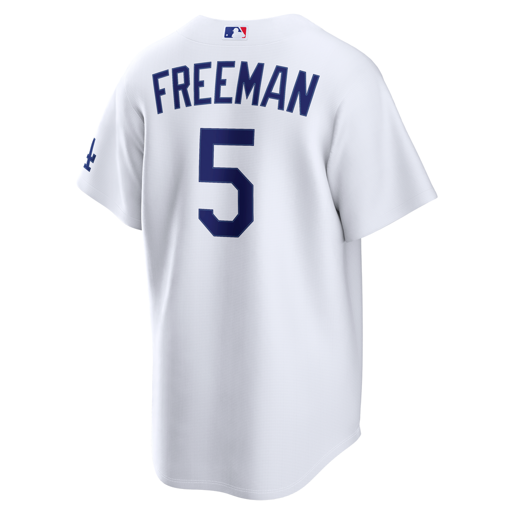 Men's Los Angeles Dodgers Freddie Freeman Nike White Home Stadium Jersey - 4