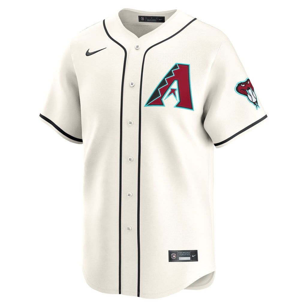Men's Arizona Diamondbacks Gabriel Moreno Nike Cream Home Limited Player Jersey - 3