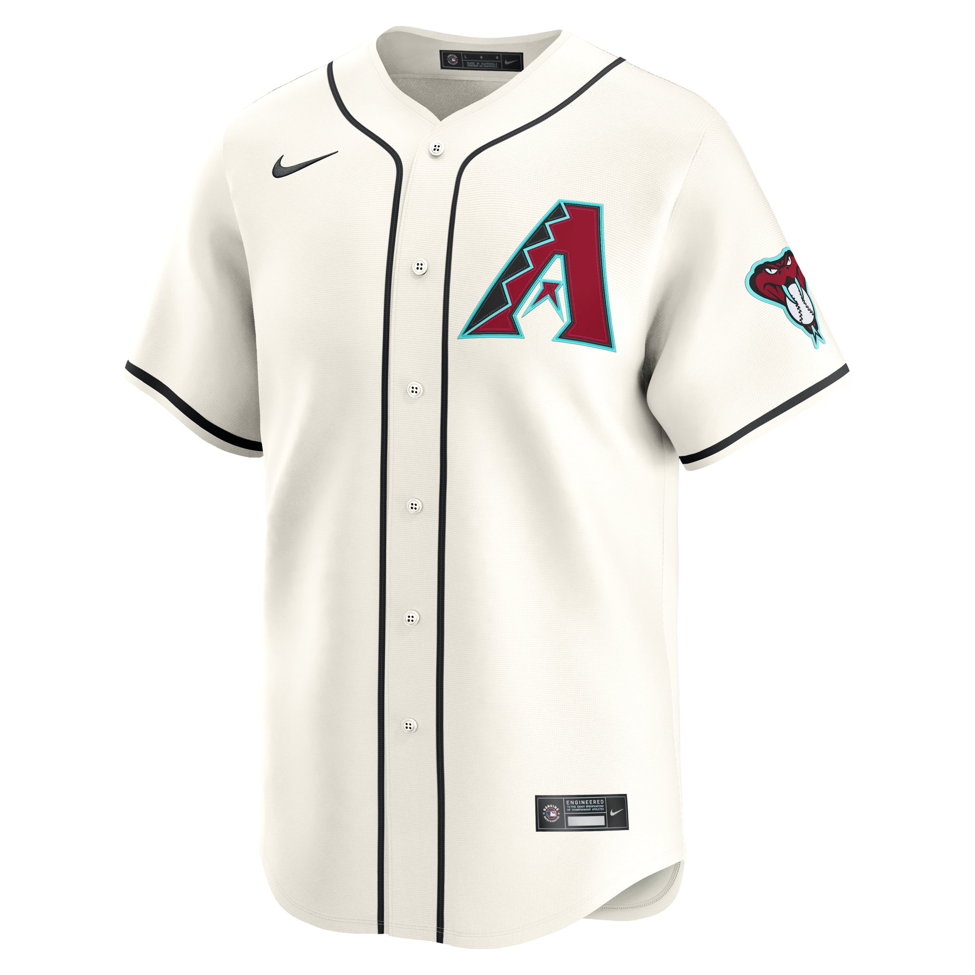 Men's Arizona Diamondbacks Gabriel Moreno Nike Cream Home Limited Player Jersey - 3