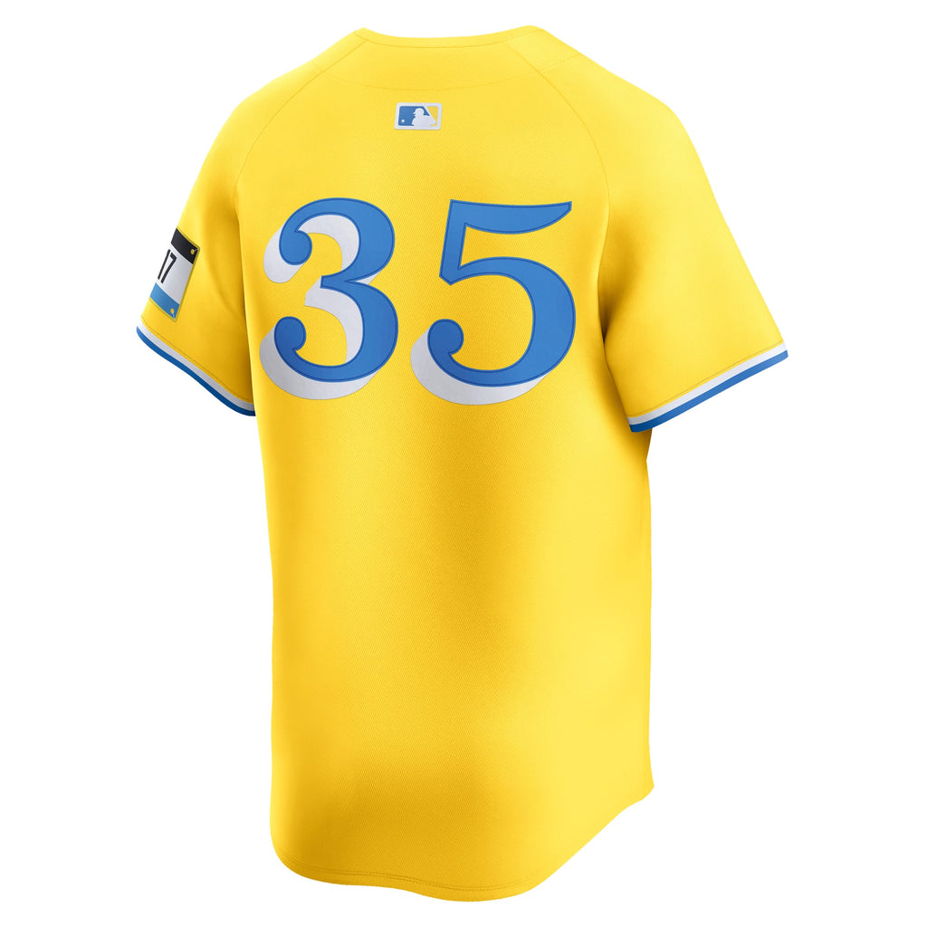 Men's Boston Red Sox Garrett Crochet Nike Gold Alternate Limited Jersey - 4