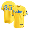Men's Boston Red Sox Garrett Crochet Nike Gold Alternate Limited Jersey