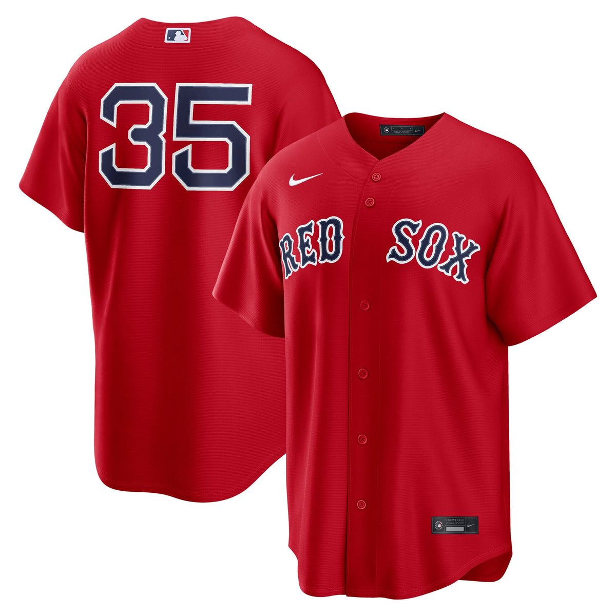 Men's Boston Red Sox Garrett Crochet Nike Red Alternate Replica Jersey - 2