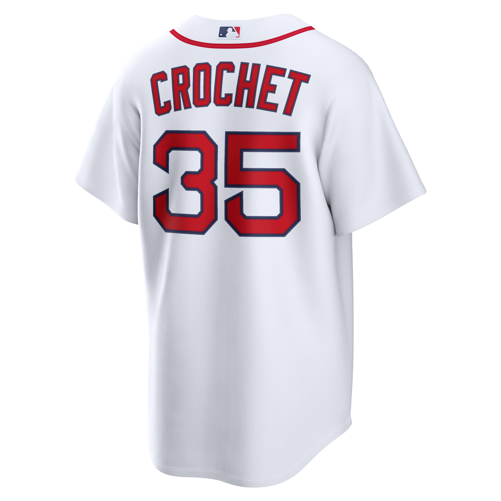 Men's Boston Red Sox Garrett Crochet Nike White Home Replica Jersey - 4