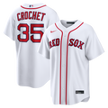 Men's Boston Red Sox Garrett Crochet Nike White Home Replica Jersey