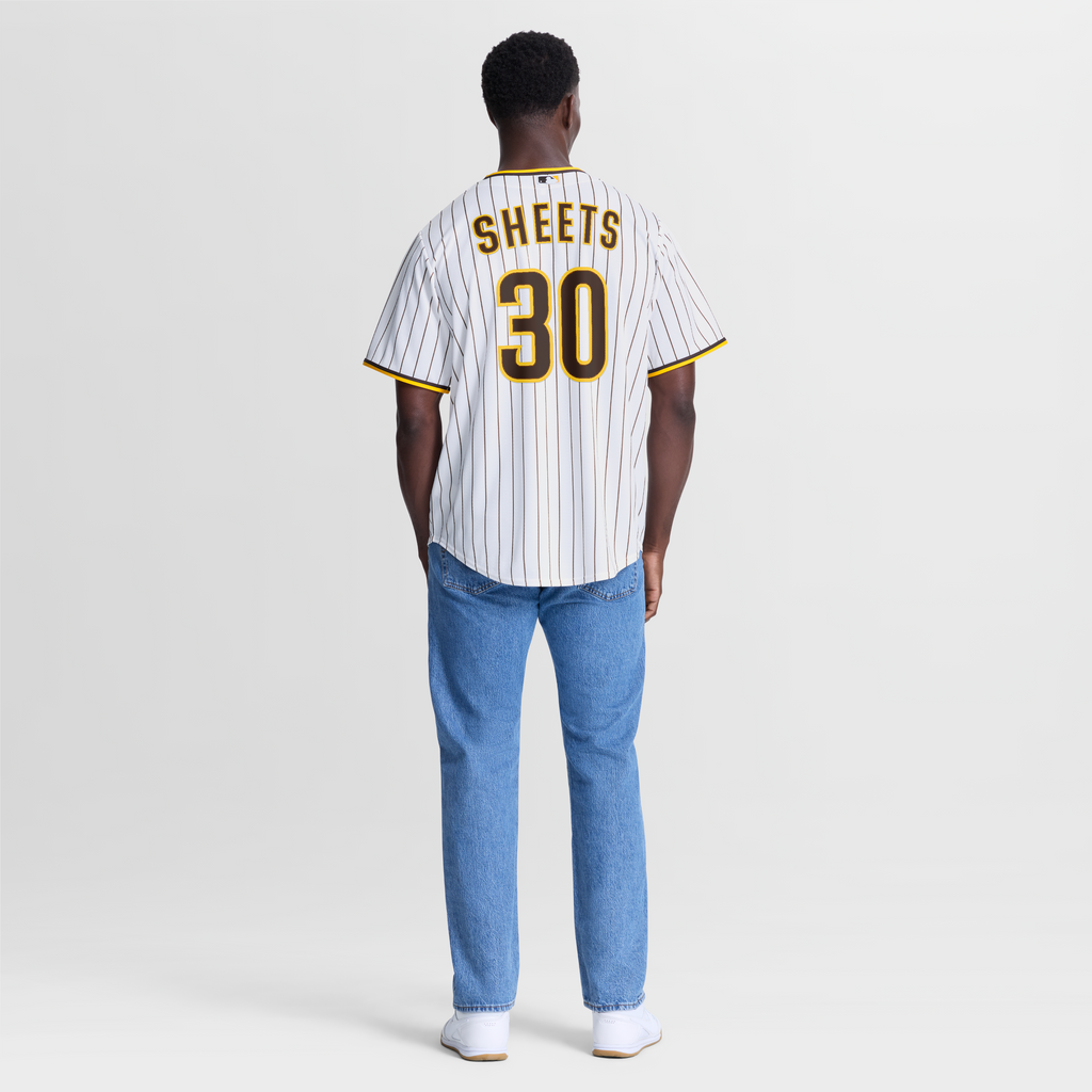 Men's San Diego Padres Gavin Sheets Nike White Home Replica Jersey - 6