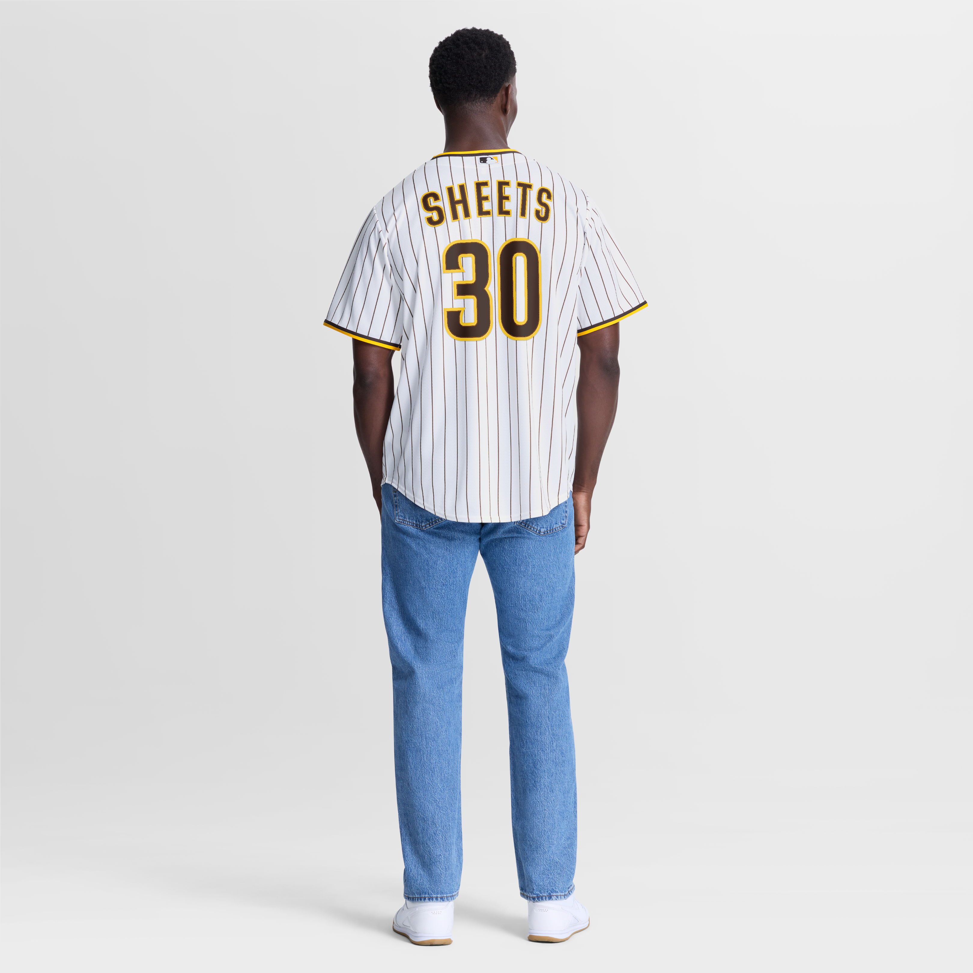 Men's San Diego Padres Gavin Sheets Nike White Home Replica Jersey - 6