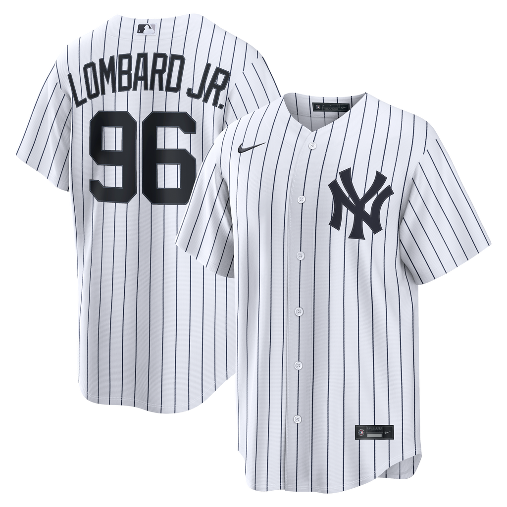 Men's New York Yankees George Lombard Jr. Nike White Home Replica Jersey - 2