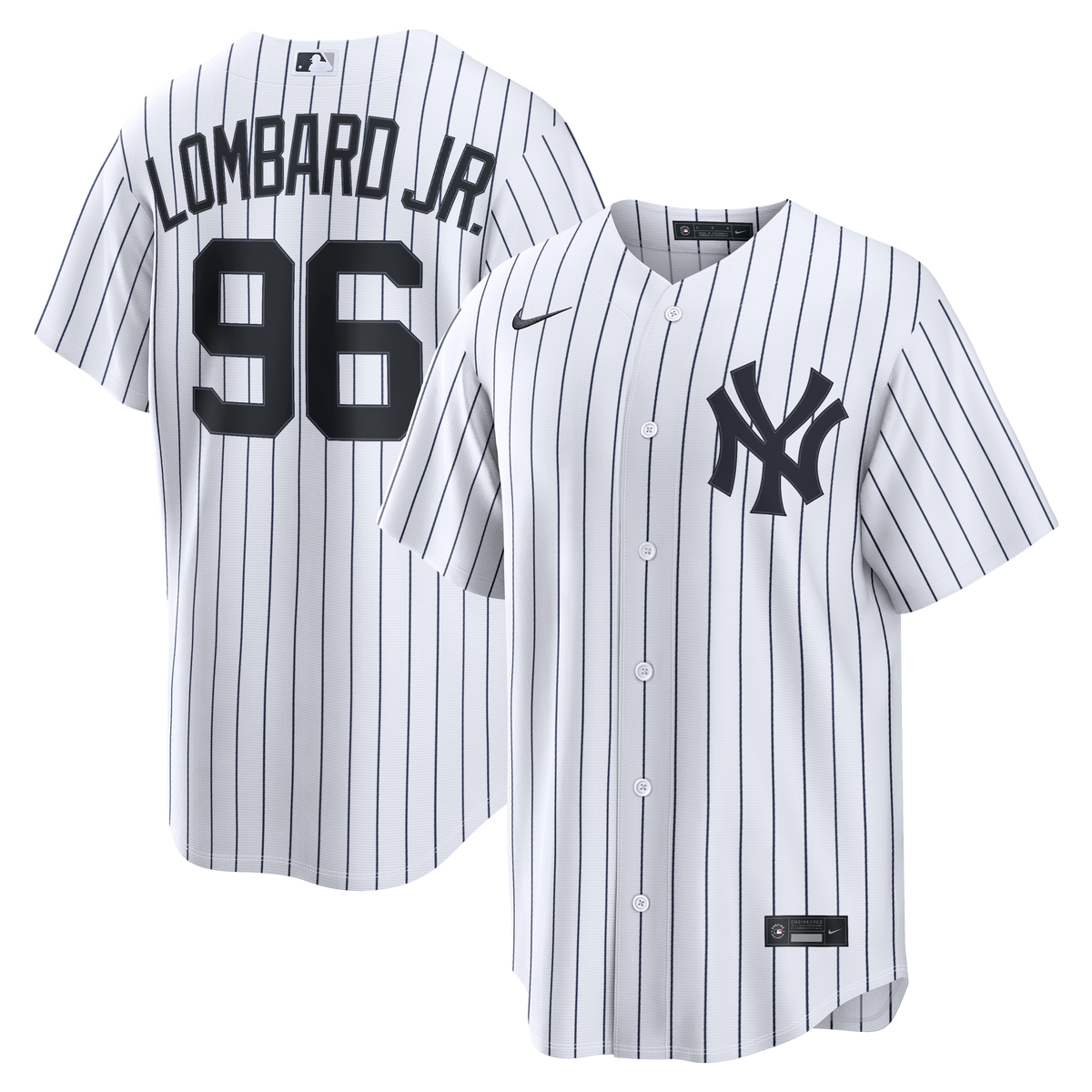 Men's New York Yankees George Lombard Jr. Nike White Home Replica Jersey - 2