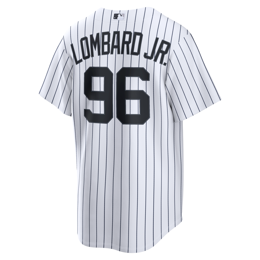 Men's New York Yankees George Lombard Jr. Nike White Home Replica Jersey - 4