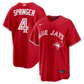 Men's Toronto Blue Jays George Springer Nike Red Canada Day Replica Jersey