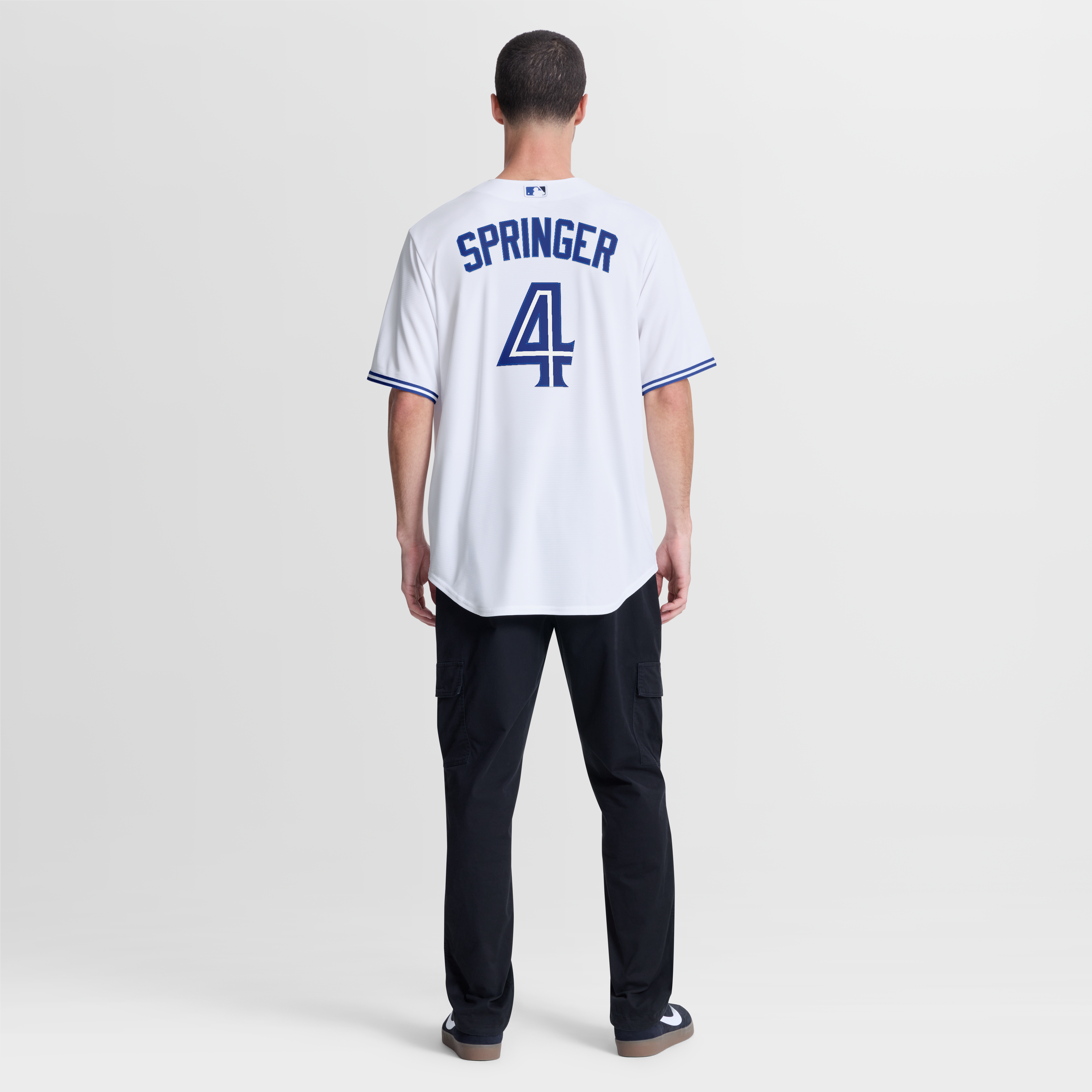 Men's Toronto Blue Jays George Springer Nike White Home Replica Jersey - 6