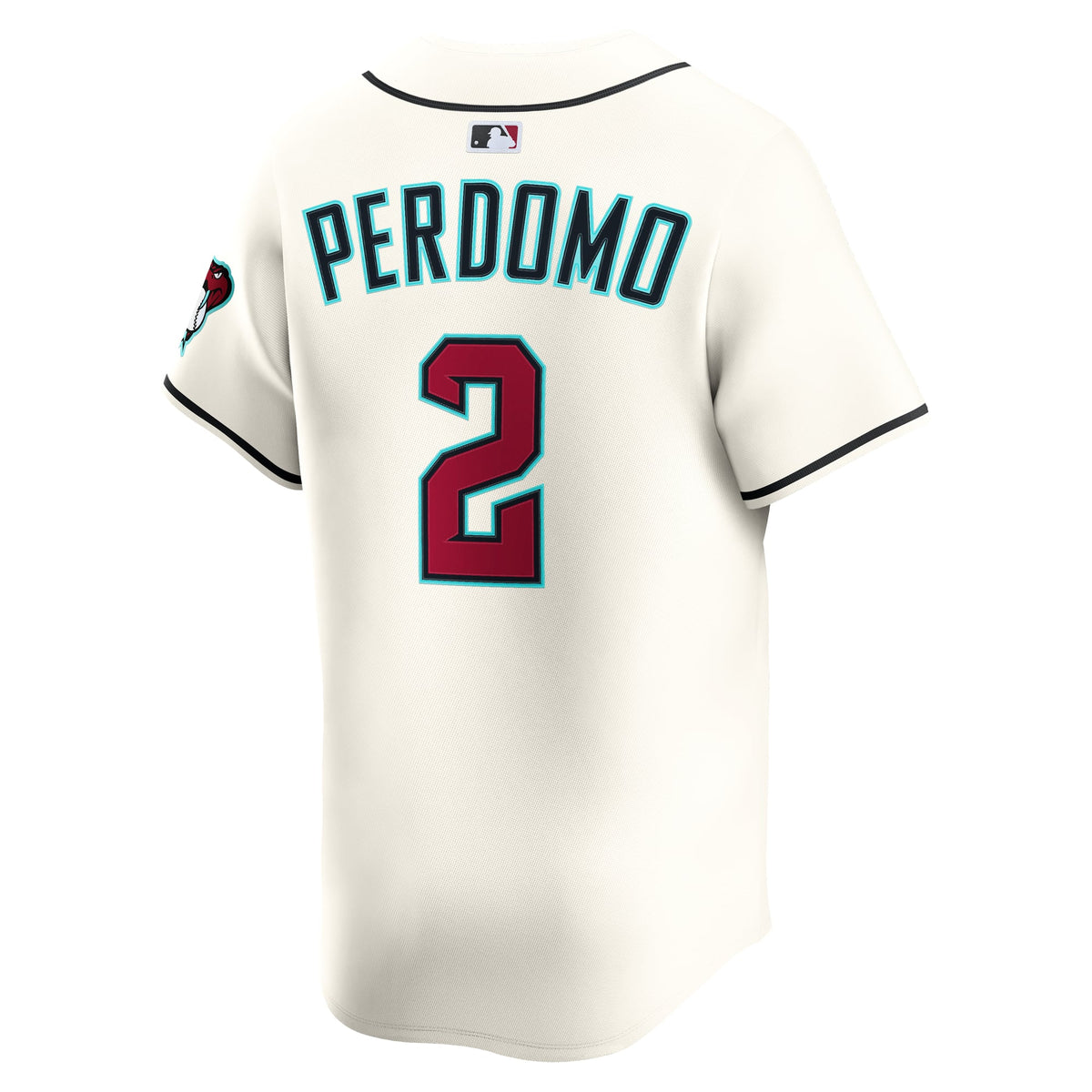 Men's Arizona Diamondbacks Geraldo Perdomo Nike Cream Home Limited Player Jersey - 4