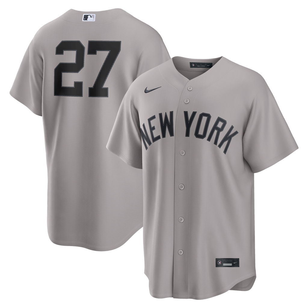 Men's New York Yankees Giancarlo Stanton Nike Gray Road Replica Jersey