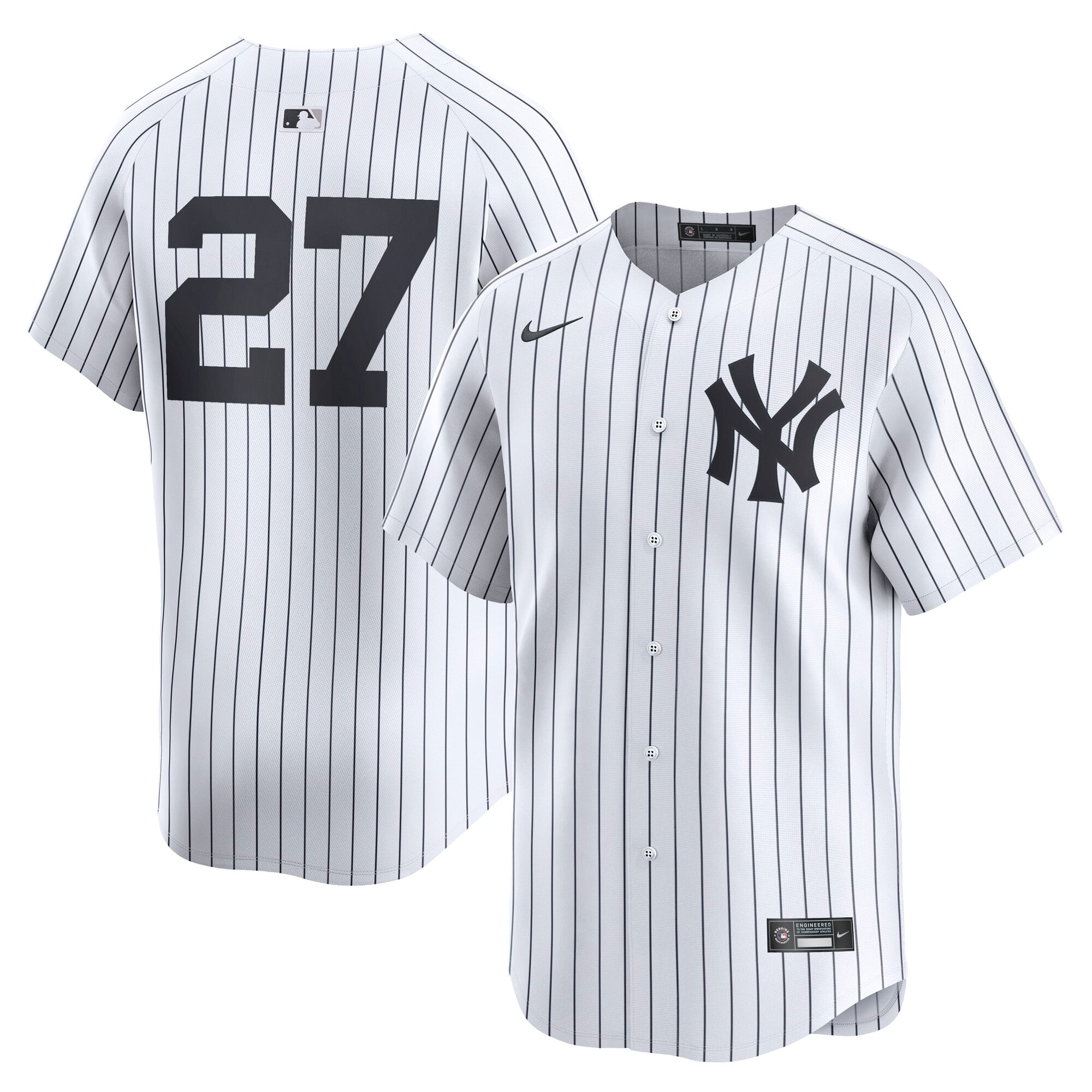 Men's New York Yankees Giancarlo Stanton Nike White Home Limited Player Jersey - 2