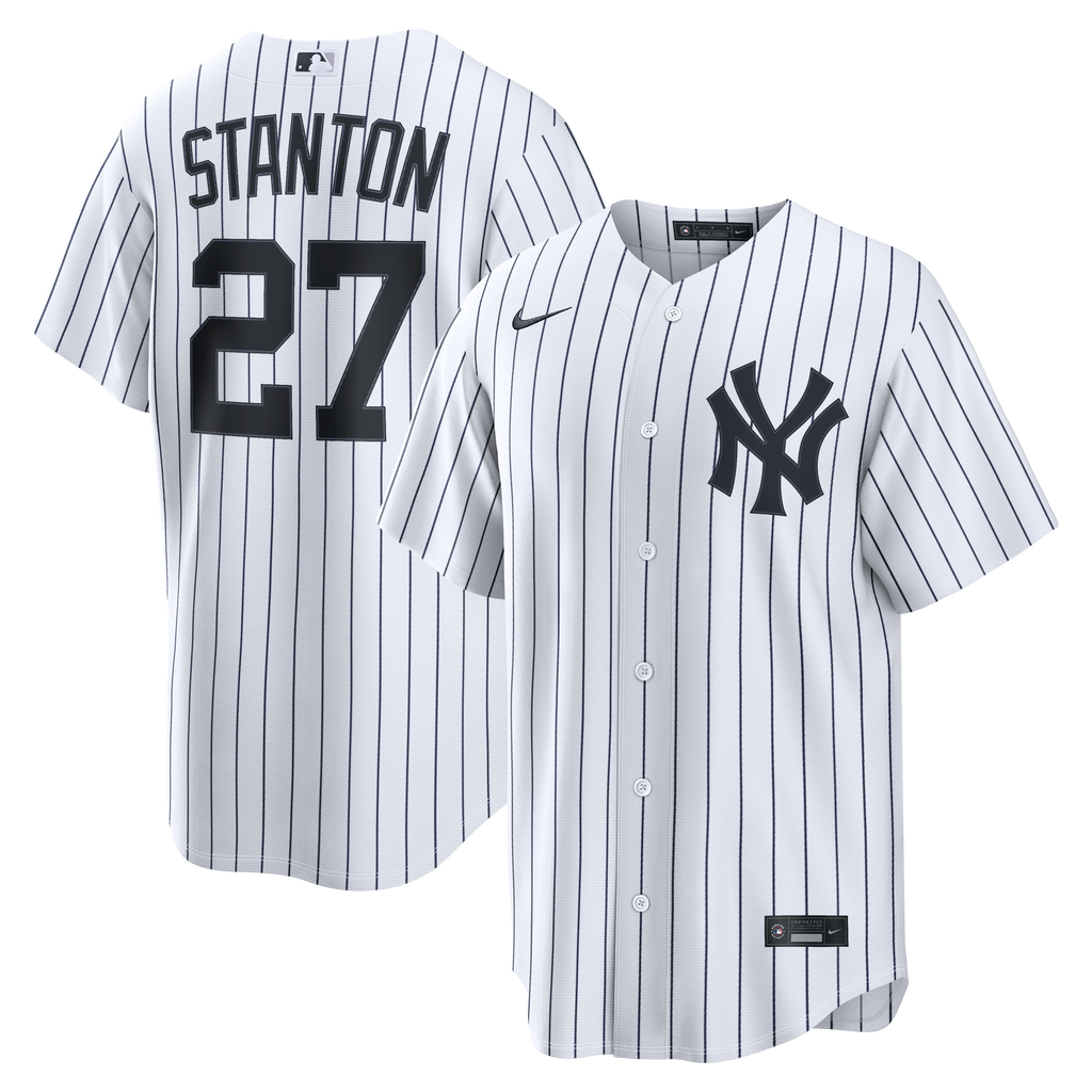 Men's New York Yankees Giancarlo Stanton Nike White Home Replica Jersey - 2