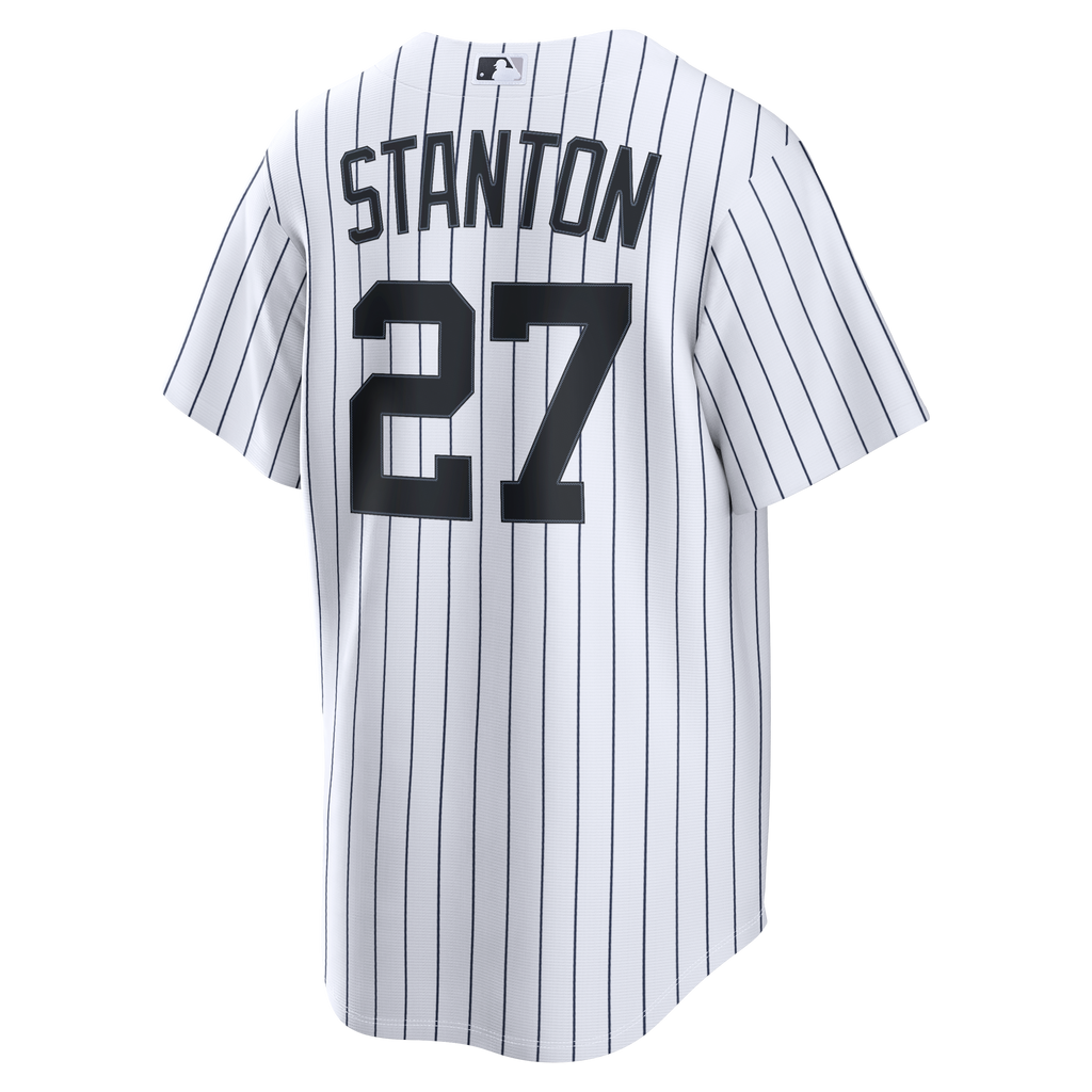 Men's New York Yankees Giancarlo Stanton Nike White Home Replica Jersey - 4