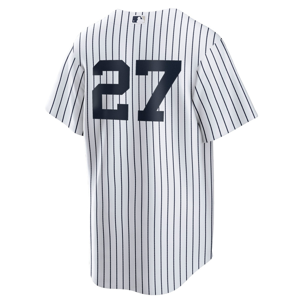 Men's New York Yankees Giancarlo Stanton Nike White Home Replica Player Jersey - 4