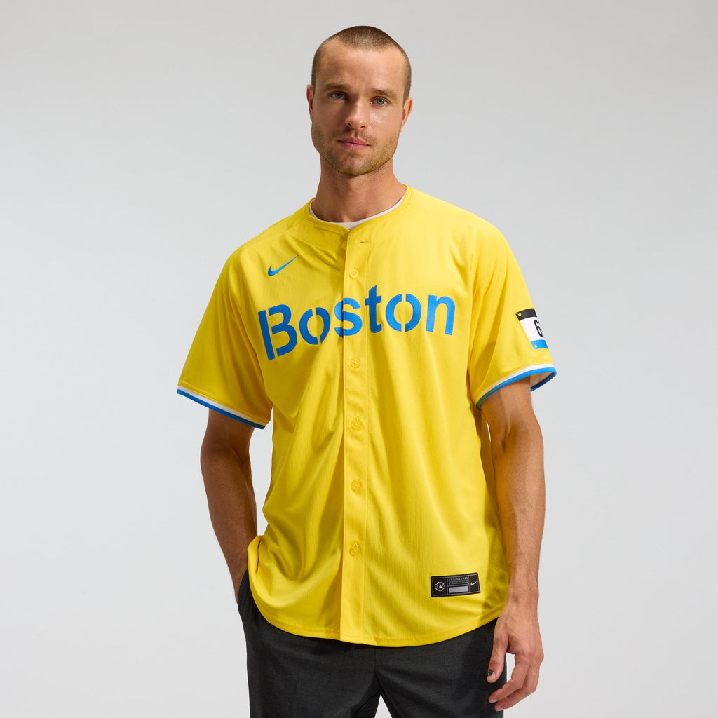 Men's Boston Red Sox Nike Gold City Connect Limited Jersey - 2