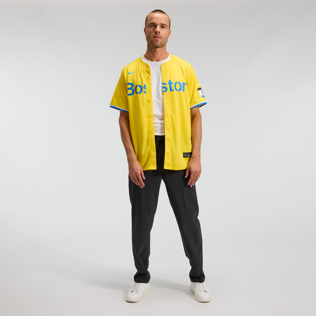 Men's Boston Red Sox Nike Gold City Connect Limited Jersey - 4
