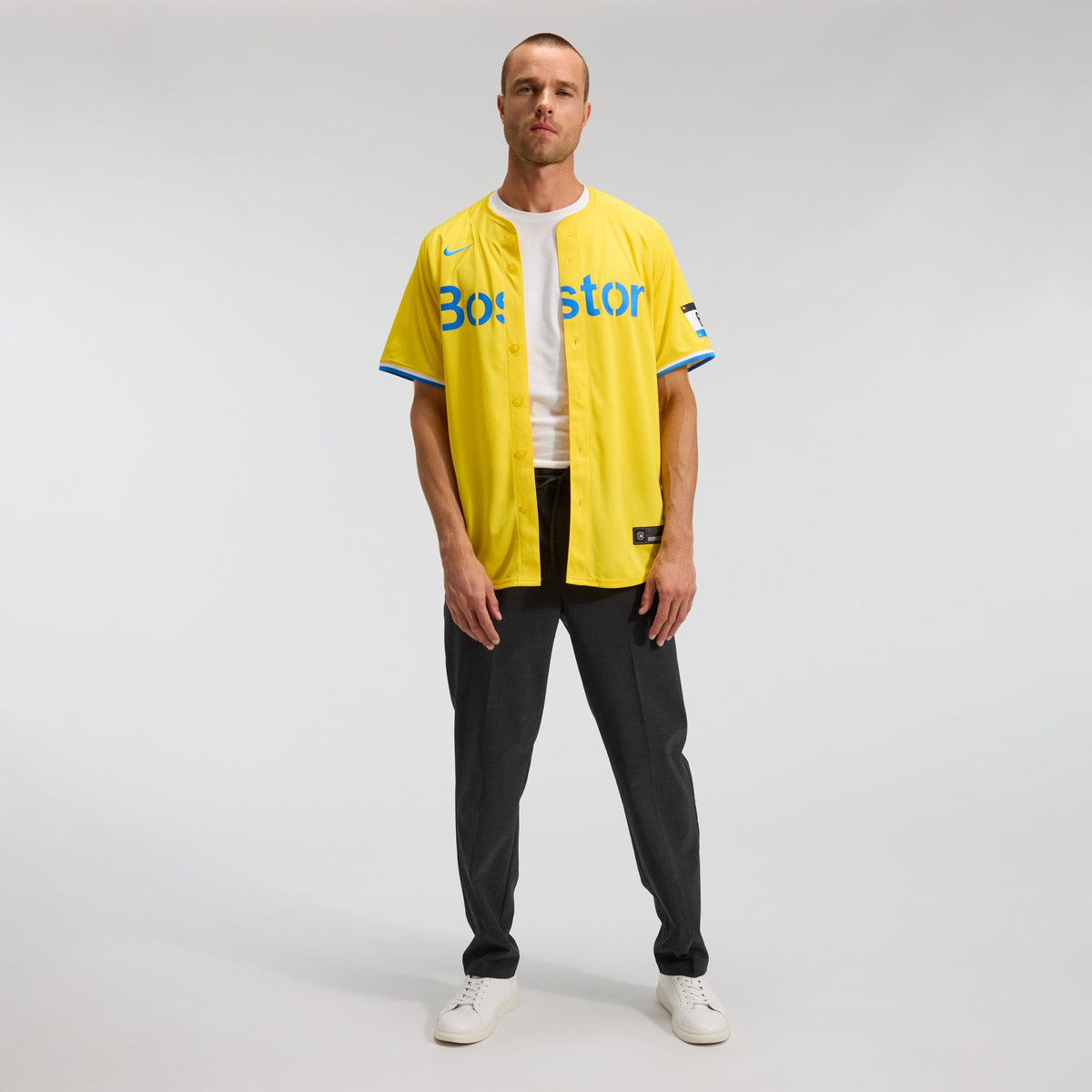 Men's Boston Red Sox Nike Gold City Connect Limited Jersey - 4