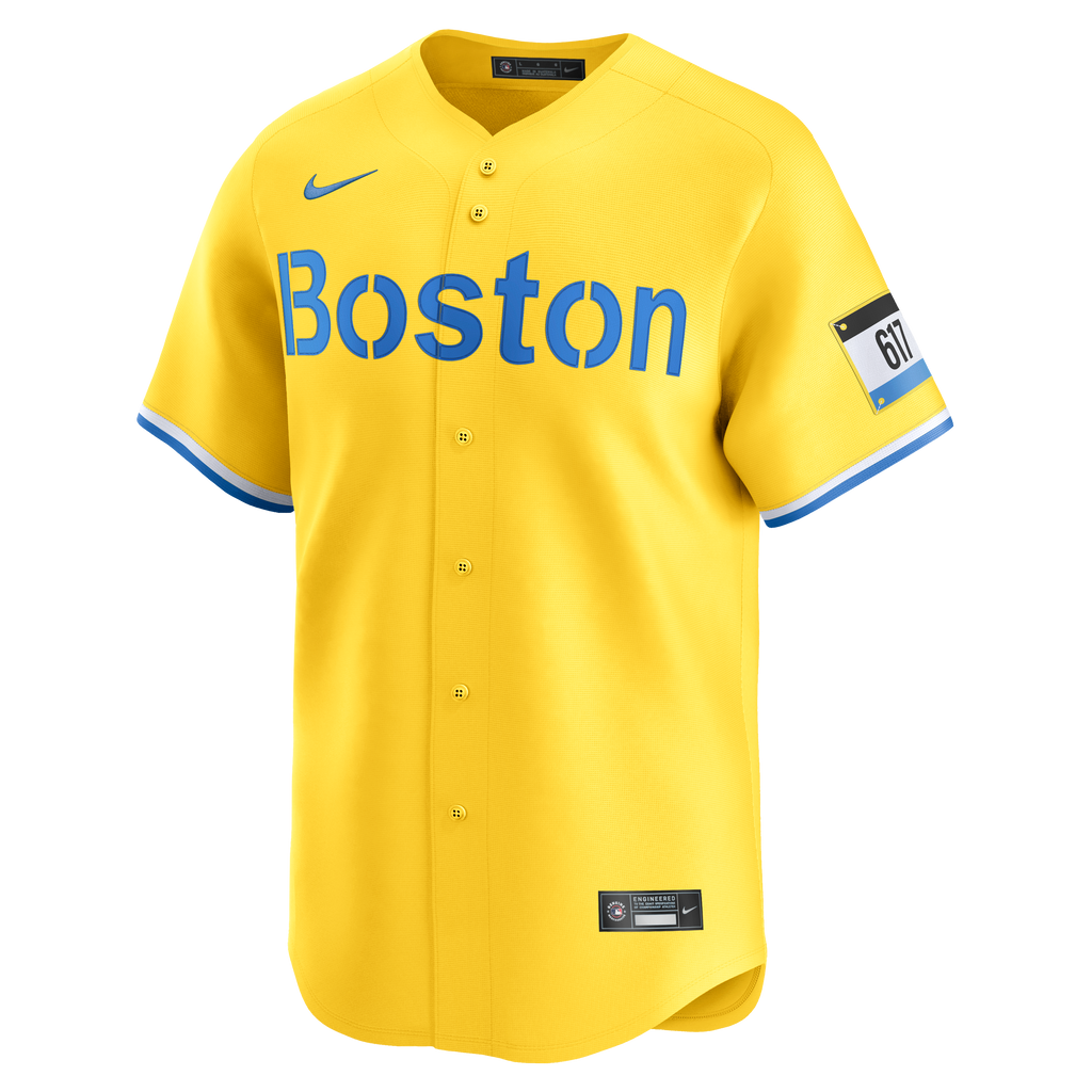 Men's Boston Red Sox Nike Gold City Connect Limited Jersey - 6