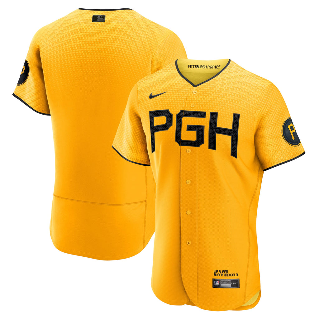 Men's Pittsburgh Pirates Nike Gold City Connect Authentic Jersey