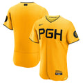 Men's Pittsburgh Pirates Nike Gold City Connect Authentic Jersey