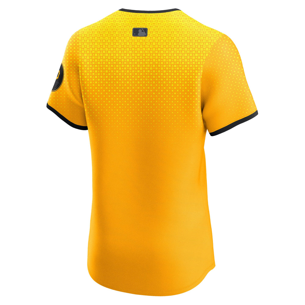 Men's Pittsburgh Pirates Nike Gold City Connect Elite Jersey - 4
