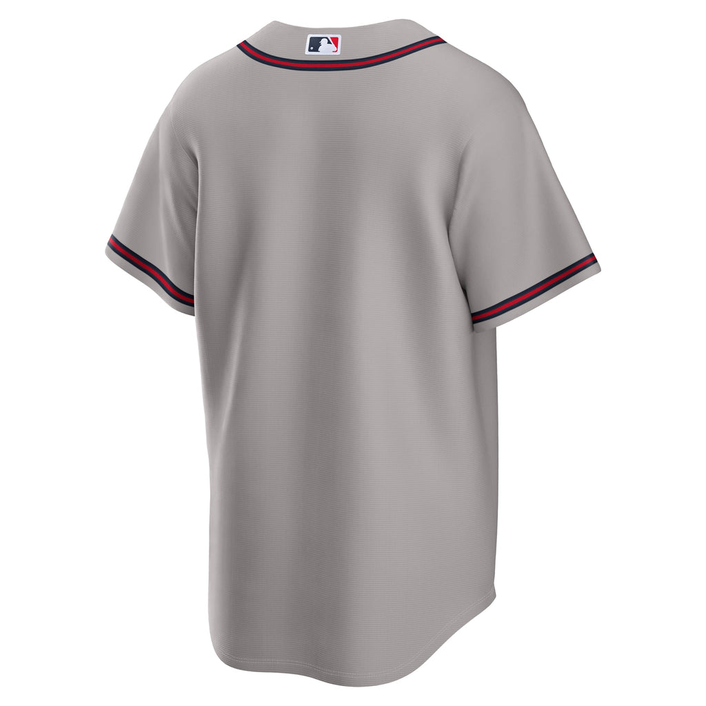 Men's Atlanta Braves Nike Gray Road Replica Jersey - 4